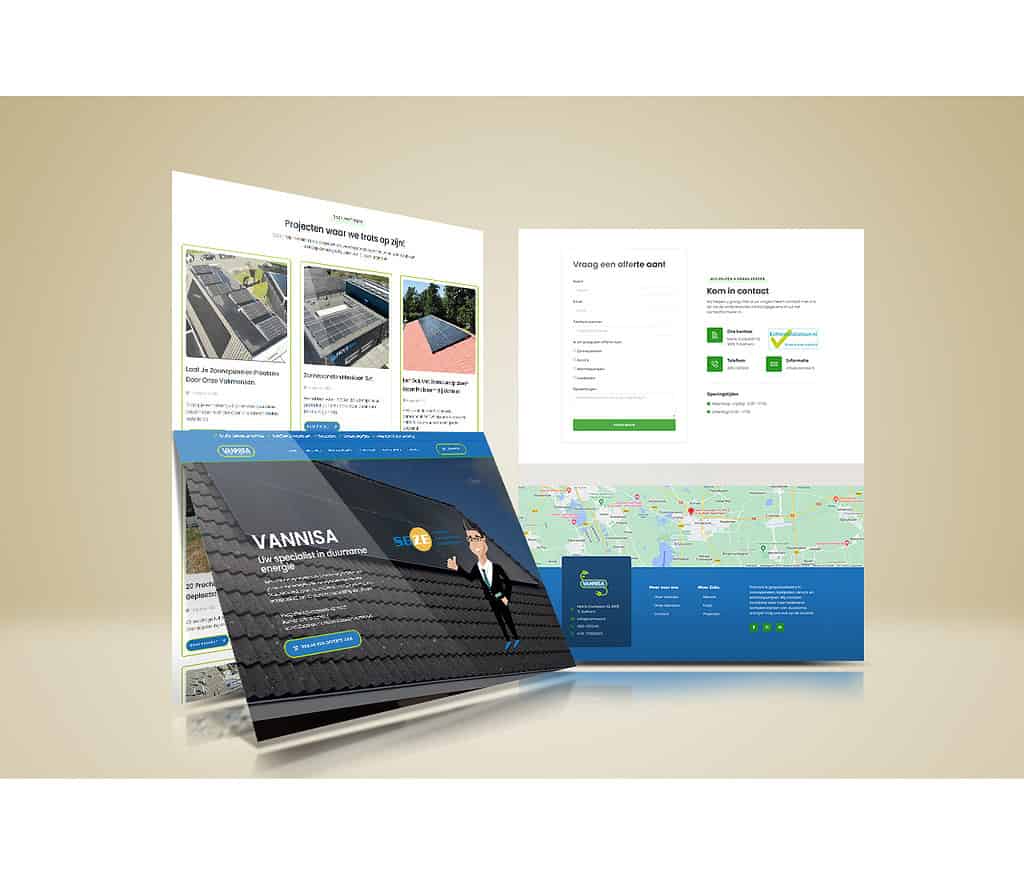 vannisa websiteontwikkeling