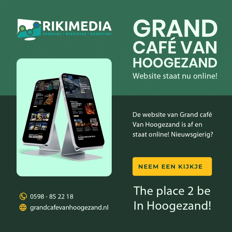 Website van Grand Café van Hoogezand