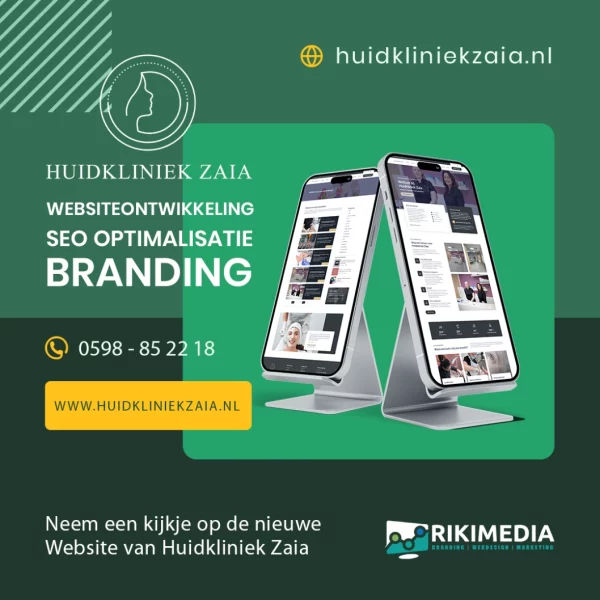 nIEUWE WEBSITE VAN hUIDKLINIEK ZaIA STAAT ONLINE